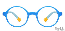 Load image into Gallery viewer, Sky Blue Round Full Rim Kid Eyeglasses by Hooper-149858