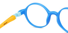 Load image into Gallery viewer, Sky Blue Round Full Rim Kid Eyeglasses by Hooper-149858