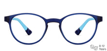 Load image into Gallery viewer, Blue Round Full Rim Kid Eyeglasses by Hooper-149844