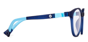 Blue Round Full Rim Kid Eyeglasses by Hooper-149844