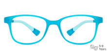 Load image into Gallery viewer, Blue Rectangle Full Rim Kid Eyeglasses by Hooper-149847