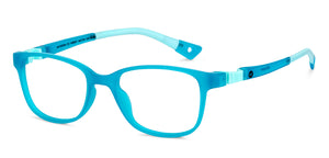 Blue Rectangle Full Rim Kid Eyeglasses by Hooper-149847