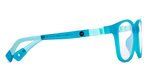 Blue Rectangle Full Rim Kid Eyeglasses by Hooper-149847