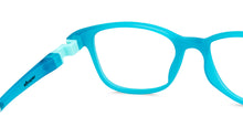 Load image into Gallery viewer, Blue Rectangle Full Rim Kid Eyeglasses by Hooper-149847