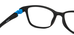 Black Rectangle Full Rim Kid Eyeglasses by Hooper-149862