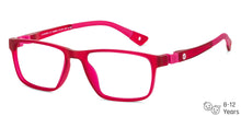 Load image into Gallery viewer, Pink Rectangle Full Rim Kid Eyeglasses by Hooper-149850