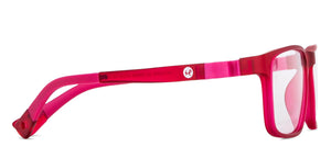 Pink Rectangle Full Rim Kid Eyeglasses by Hooper-149850