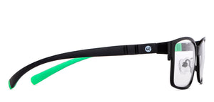 Black Rectangle Full Rim Kid Eyeglasses by Hooper-149889