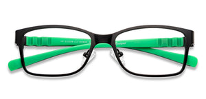 Black Rectangle Full Rim Kid Eyeglasses by Hooper-149889