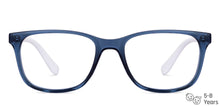 Load image into Gallery viewer, Blue Rectangle Full Rim Kid Eyeglasses by Hooper-150021