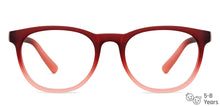 Load image into Gallery viewer, Maroon Round Full Rim Kid Eyeglasses by Hooper-150027