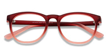 Load image into Gallery viewer, Maroon Round Full Rim Kid Eyeglasses by Hooper-150027