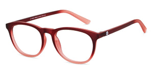 Maroon Round Full Rim Kid Eyeglasses by Hooper-150040