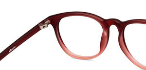 Maroon Round Full Rim Kid Eyeglasses by Hooper-150040