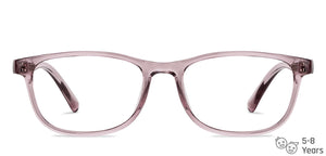 Purple Rectangle Full Rim Kid Eyeglasses by Hooper-150030
