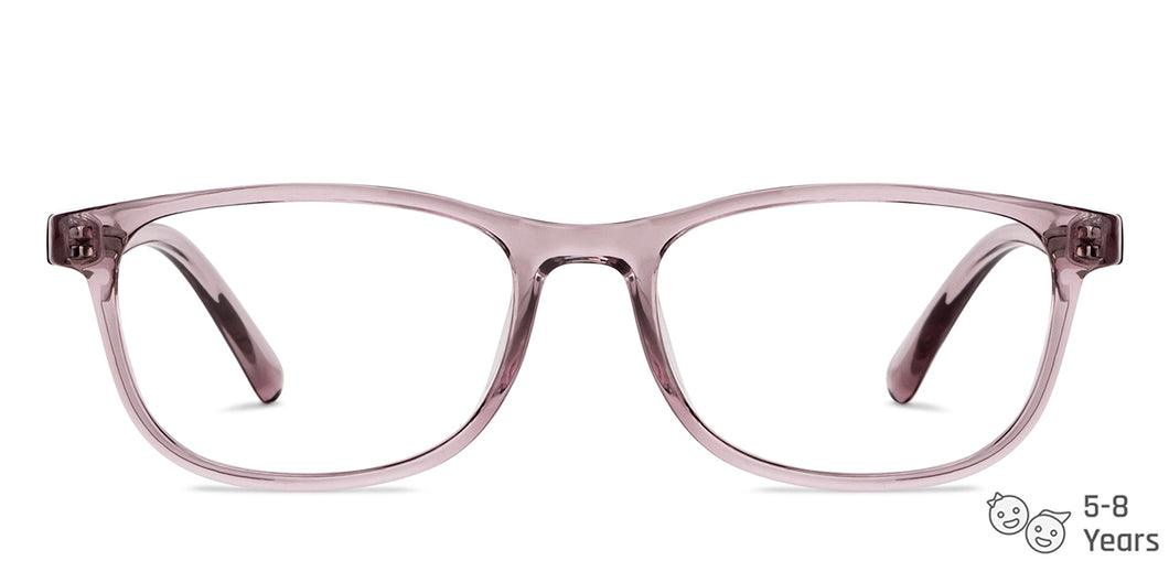 Purple Rectangle Full Rim Kid Eyeglasses by Hooper-150030