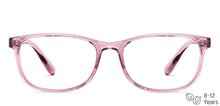 Load image into Gallery viewer, Purple Rectangle Full Rim Kid Eyeglasses by Hooper-150041