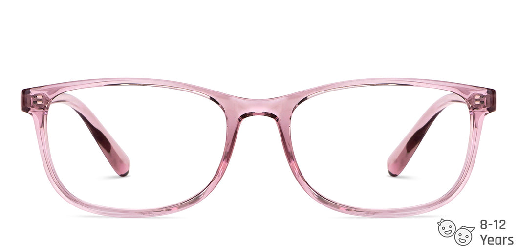 Purple Rectangle Full Rim Kid Eyeglasses by Hooper-150041