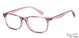 Purple Rectangle Full Rim Kid Eyeglasses by Hooper-150041