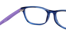 Load image into Gallery viewer, Blue Rectangle Full Rim Kid Eyeglasses by Hooper-150042