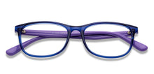 Load image into Gallery viewer, Blue Rectangle Full Rim Kid Eyeglasses by Hooper-150042