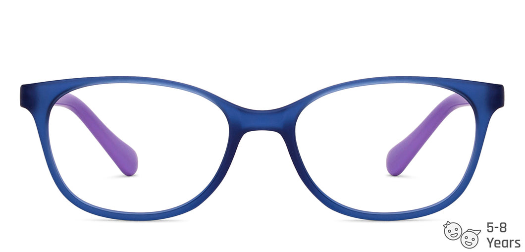 Blue Cat Eye Full Rim Kid Eyeglasses by Hooper-150032