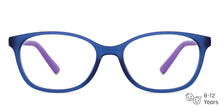 Load image into Gallery viewer, Blue Cat Eye Full Rim Kid Eyeglasses by Hooper-150044
