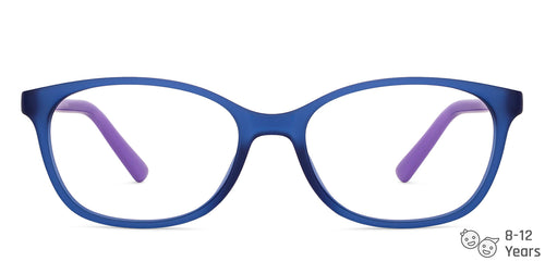 Blue Cat Eye Full Rim Kid Eyeglasses by Hooper-150044