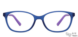 Blue Cat Eye Full Rim Kid Eyeglasses by Hooper-150044