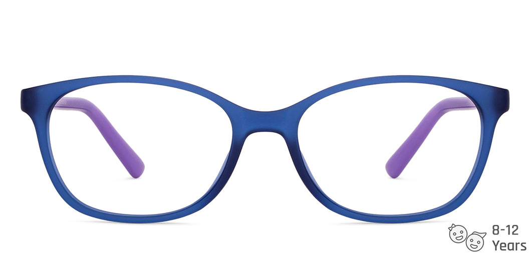 Blue Cat Eye Full Rim Kid Eyeglasses by Hooper-150044