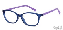 Load image into Gallery viewer, Blue Cat Eye Full Rim Kid Eyeglasses by Hooper-150044