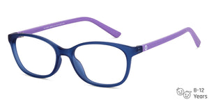 Blue Cat Eye Full Rim Kid Eyeglasses by Hooper-150044