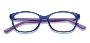 Blue Cat Eye Full Rim Kid Eyeglasses by Hooper-150044