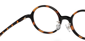 Tortoise Round Full Rim Kids Eyeglasses by Hooper online-201651