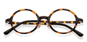 Tortoise Round Full Rim Kids Eyeglasses by Hooper online-201651