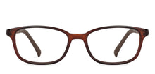 Load image into Gallery viewer, Brown Rectangle Full Rim Kids Eyeglasses by Hooper-201657