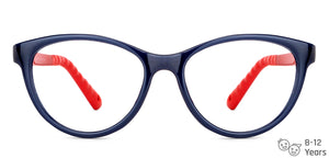 Blue Cat Eye Full Rim Kid Eyeglasses by Hooper-149905