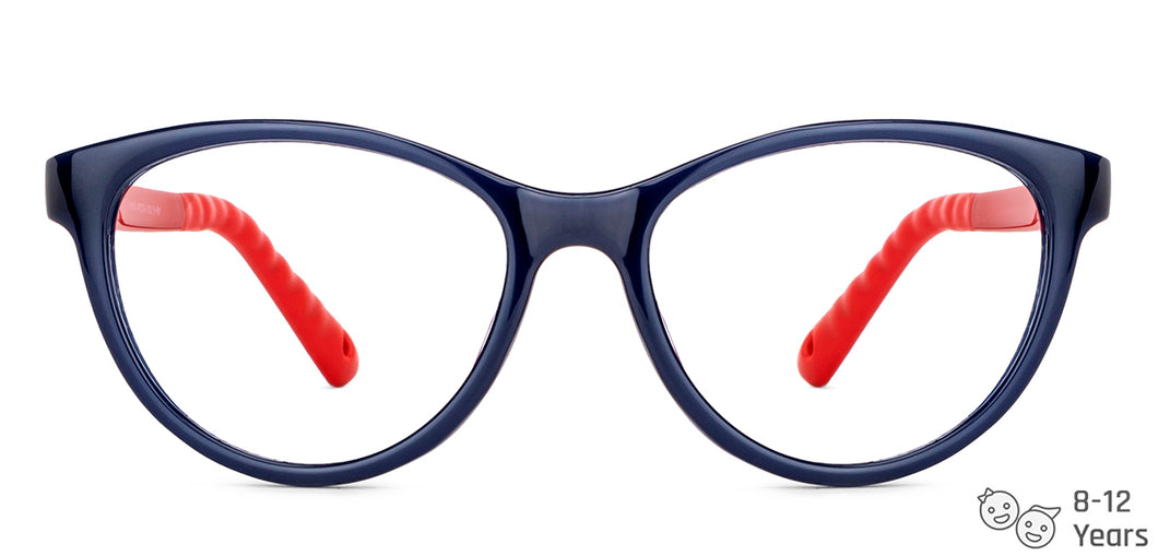 Blue Cat Eye Full Rim Kid Eyeglasses by Hooper-149905