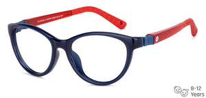 Blue Cat Eye Full Rim Kid Eyeglasses by Hooper-149905
