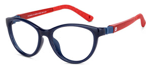 Blue Cat Eye Full Rim Kid Eyeglasses by Hooper-149905