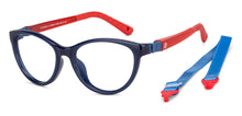 Load image into Gallery viewer, Blue Cat Eye Full Rim Kid Eyeglasses by Hooper-149905