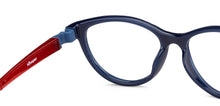 Load image into Gallery viewer, Blue Cat Eye Full Rim Kid Eyeglasses by Hooper-149905