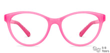 Load image into Gallery viewer, Pink Cat Eye Full Rim Kid Eyeglasses by Hooper-149904
