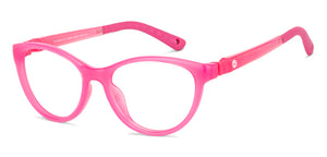 Pink Cat Eye Full Rim Kid Eyeglasses by Hooper-149904