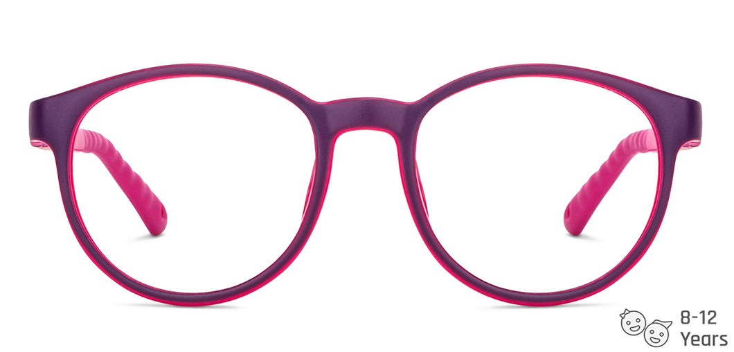 Blue Round Full Rim Kid Eyeglasses by Hooper-149895