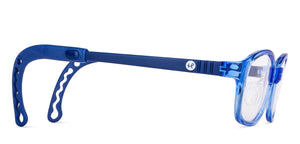 Blue Rectangle Full Rim Kid Eyeglasses by Hooper-149853