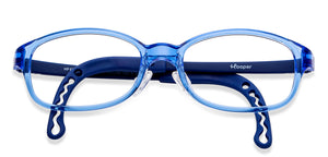 Blue Rectangle Full Rim Kid Eyeglasses by Hooper-149853