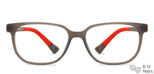 Load image into Gallery viewer, Grey Wayfarer Full Rim Kid Eyeglasses by Hooper-149874