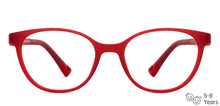 Load image into Gallery viewer, Red Cat Eye Full Rim Kid Eyeglasses by Hooper-149877