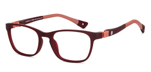 Maroon Rectangle Full Rim Kid Eyeglasses by Hooper-149880